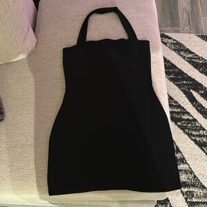 AFRM mini black dress never worn slide large